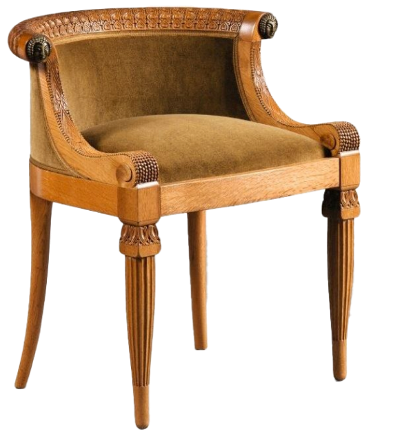 Ghế bành Bọc nỉ Retro
