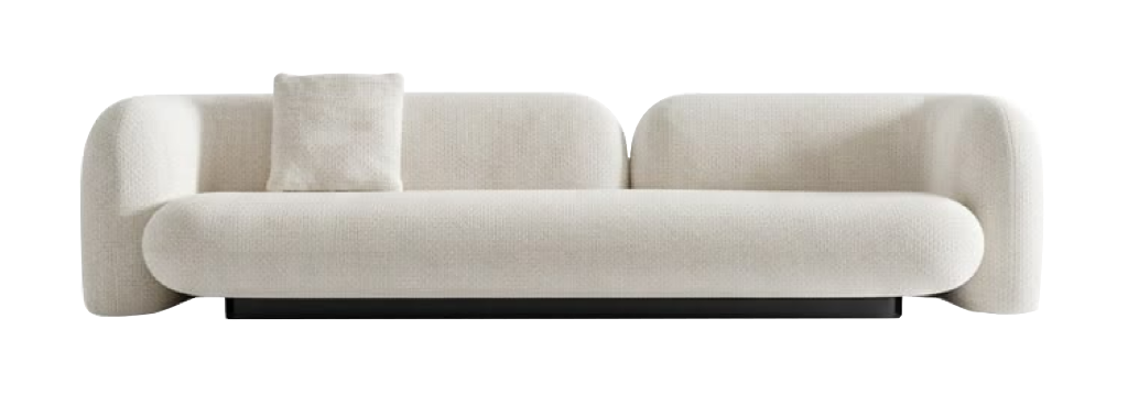 Sofa Bouclé Trắng Dài (Sofa)